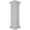 Ekena Millwork 10"W x 40"H Corner Newel Post with Panel, Peaked Capital & Base Trim (Installation kit included) NWL10X40CPP0B0 - alternate 5